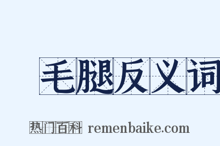 飛毛腿反义词是什么意思的图片